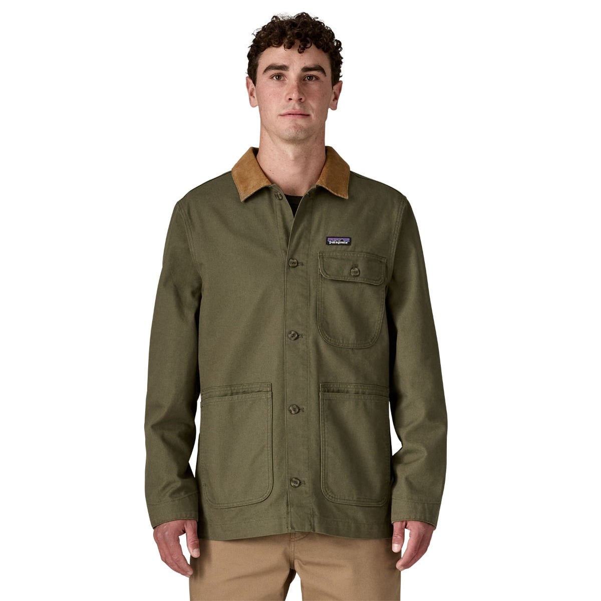 Patagonia Mens Point Reyes Canvas Jacket - Basin Green