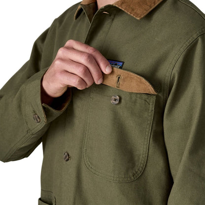 Patagonia Mens Point Reyes Canvas Jacket - Basin Green