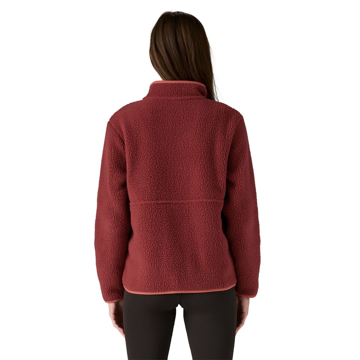 Patagonia Womens Retro Pile Fleece Marsupial Pullover - Sequoia Red