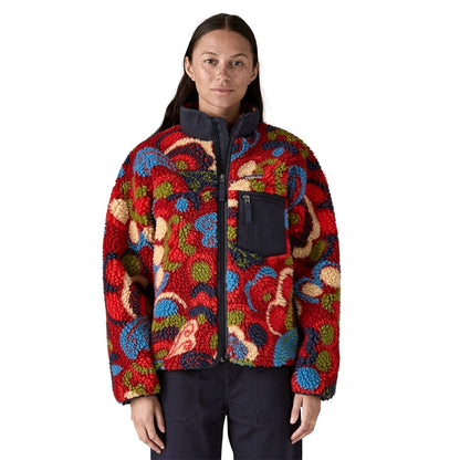 Patagonia Womens Classic Retro-X Jacket - River River/Amanita Red