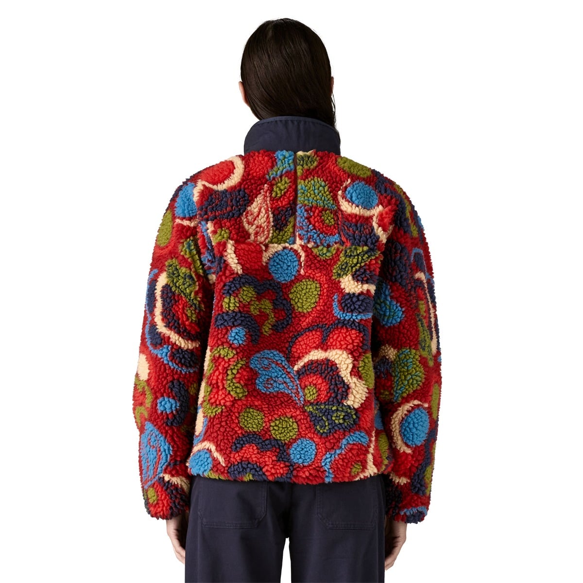 Patagonia Womens Classic Retro-X Jacket - River River/Amanita Red