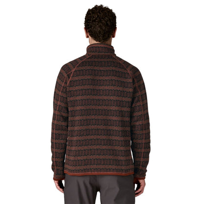 Patagonia Mens Better Sweater 1/4 Zip Fleece - Woven Together: Dried Vanilla