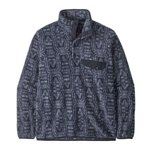 Patagonia Mens LW Synch Snap-T Pullover in Flow: Sunken Blue