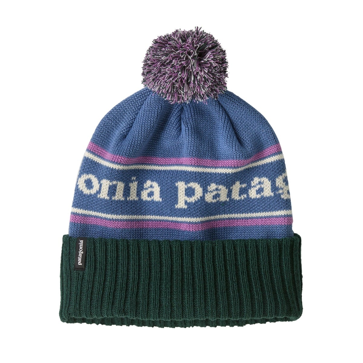 Patagonia Powder Town Beanie in Park Stripe: Barnacle Blue