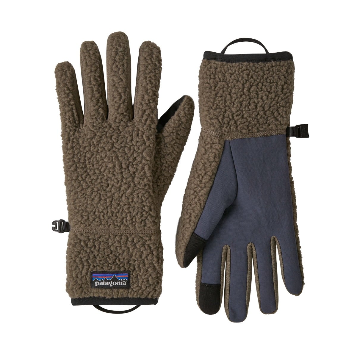 Patagonia Retro Pile Unisex Fleece Gloves in Marlow Brown
