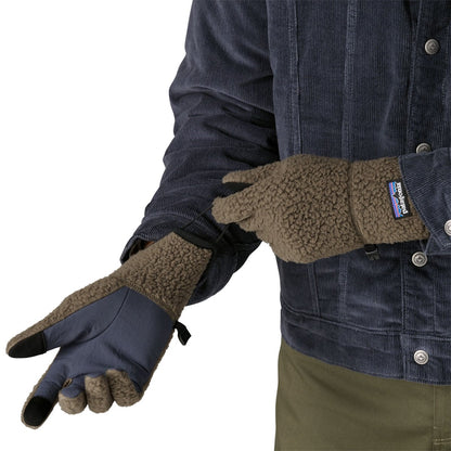 Patagonia Retro Pile Unisex Fleece Gloves - Marlow Brown