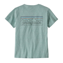Patagonia Womens P-6 Logo Responsibili-Tee in P-6 Outline: Virtually Blue