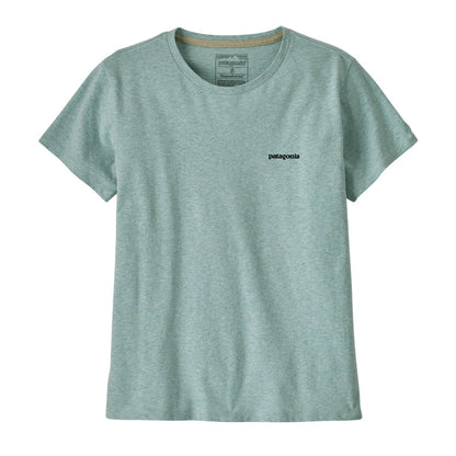 Patagonia Womens P-6 Logo Responsibili-Tee - P-6 Outline: Virtually Blue