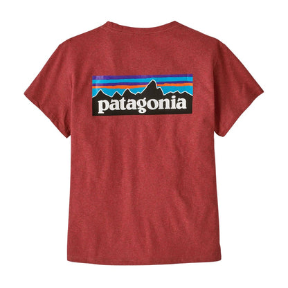 Patagonia Womens P-6 Logo Responsibili-Tee in Potters Red