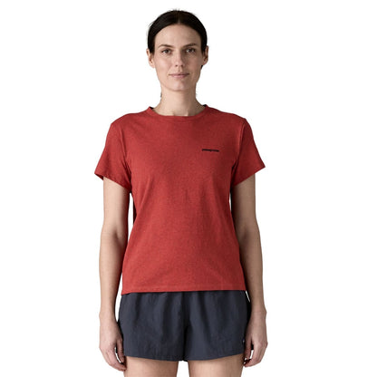 Patagonia Womens P-6 Logo Responsibili-Tee - Potters Red