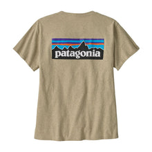 Patagonia Womens P-6 Logo Responsibili-Tee in Pumice