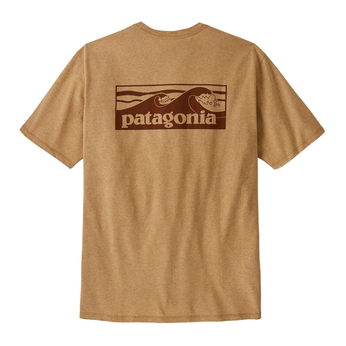 Patagonia Mens Boardshort Logo Pocket Responsibili-Tee in Talon Gold