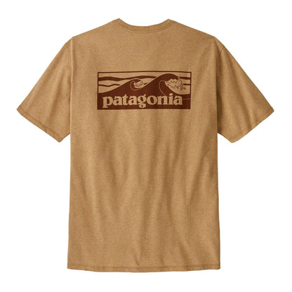 Patagonia Mens Boardshort Logo Pocket Responsibili-Tee in Talon Gold