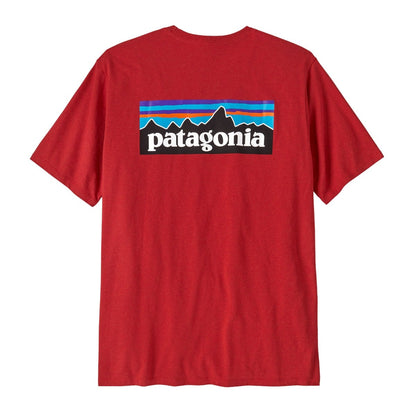 Patagonia Mens P-6 Logo Responsibili-Tee in Amanita Red