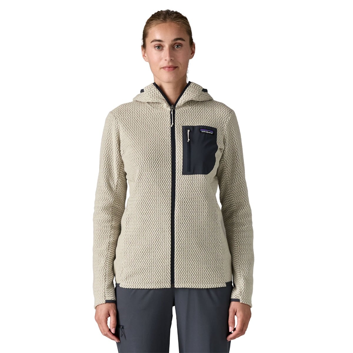 Patagonia Womens R1 Air Full-Zip Hoody - Wool White