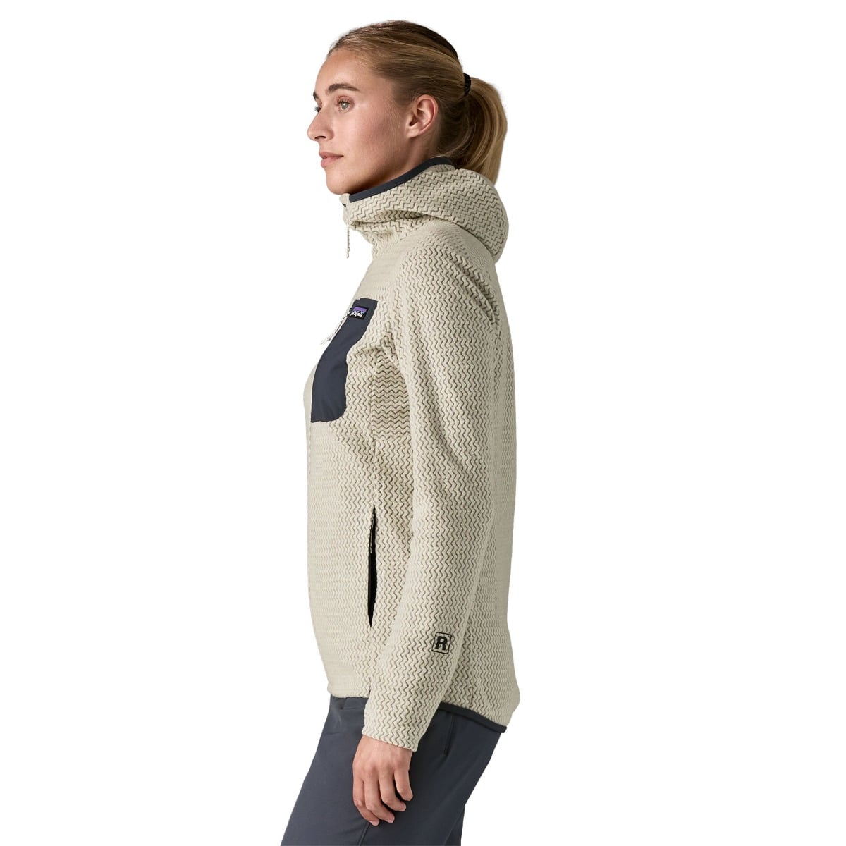 Patagonia Womens R1 Air Full-Zip Hoody - Wool White