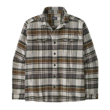 Patagonia Mens Fjord Flannel Shirt in Blizzard: Salt Grey