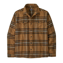 Patagonia Mens Fjord Flannel Shirt in Catch: Deer Brown