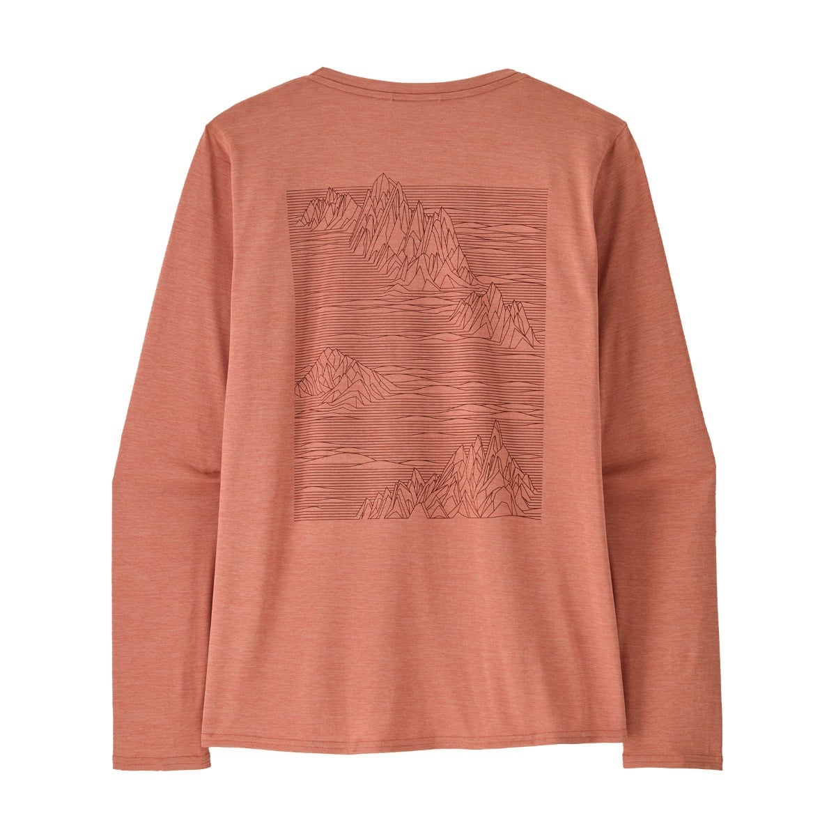 Patagonia Womens L/S Cap Cool Daily Graphic Shirt - Strataspire: Moment Pink X-Dye