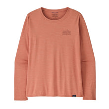 Patagonia Womens L/S Cap Cool Daily Graphic Shirt - Strataspire: Moment Pink X-Dye