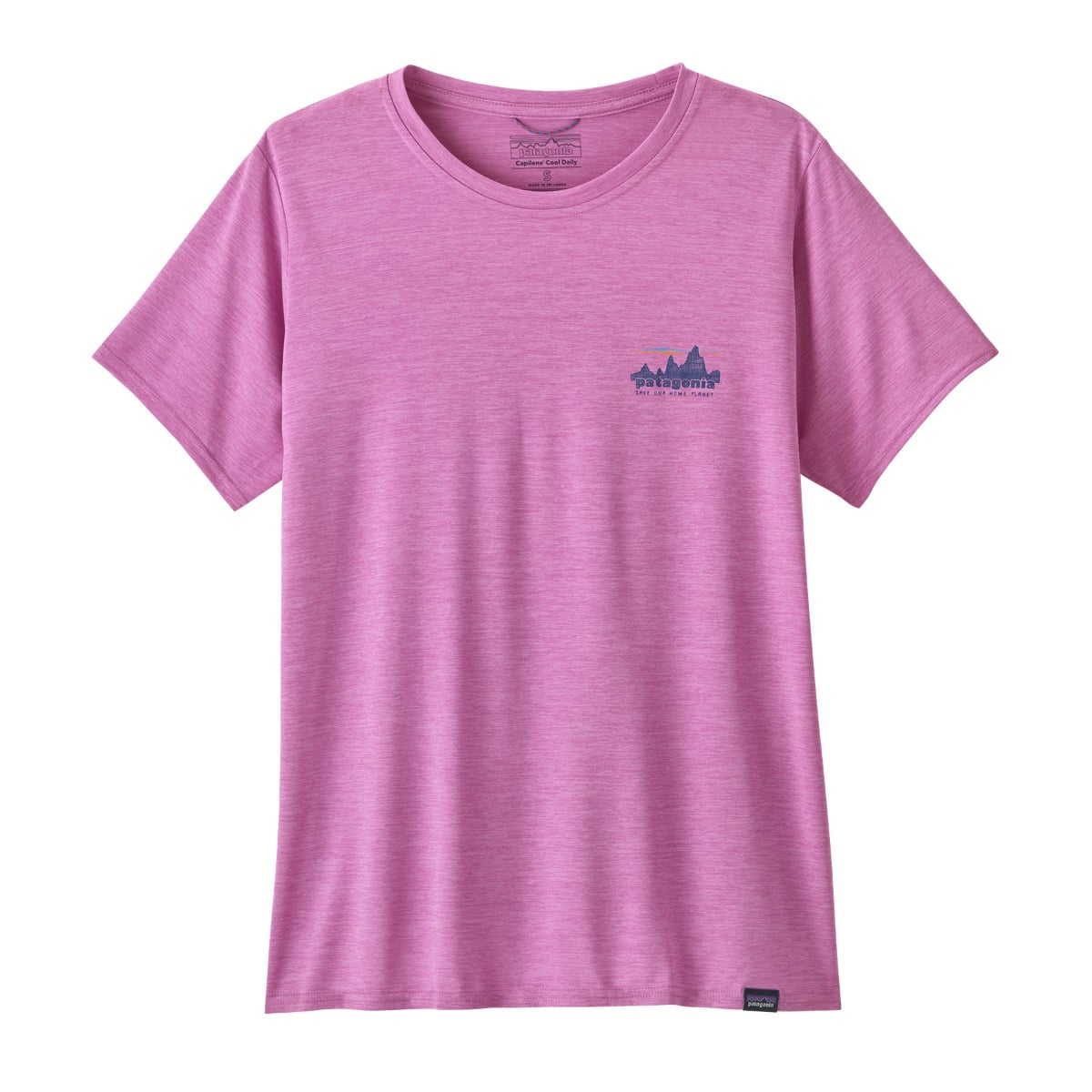 Patagonia Womens Cap Cool Daily Graphic Shirt - '73 Skyline: Brisk Purple X-Dye