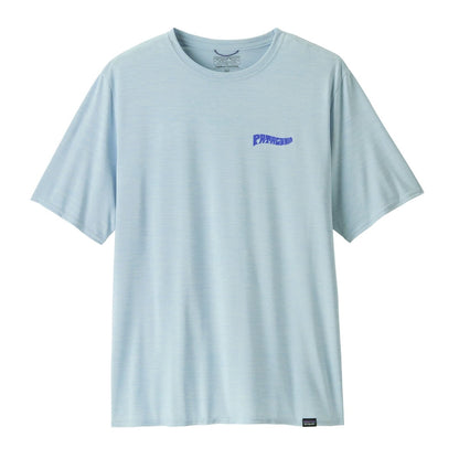 Patagonia Mens Cap Cool Daily Graphic Shirt - Forgotten Island: Fleck Blue
