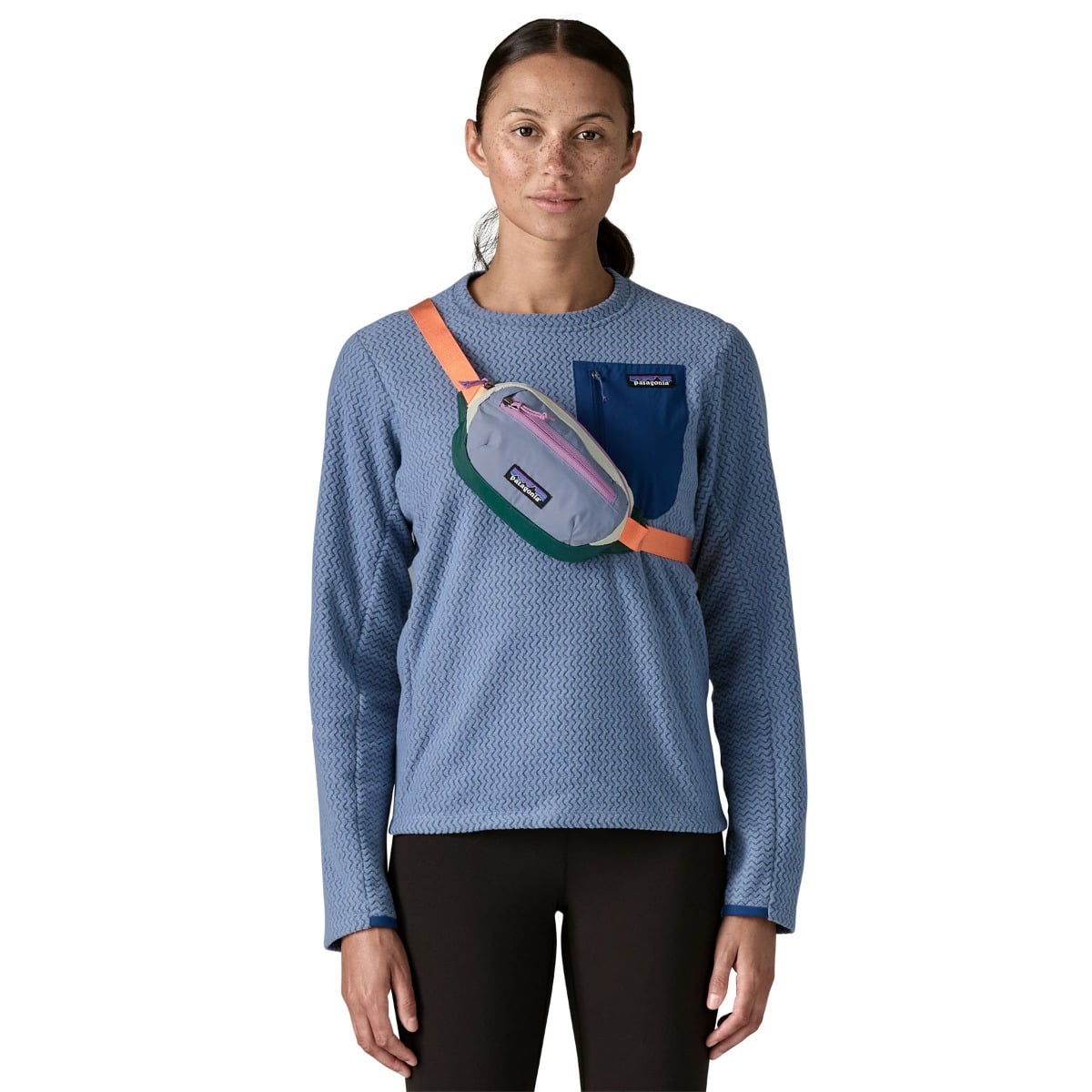 Patagonia Terravia Mini Hip Pack 1L - Patchwork: Barnacle Blue
