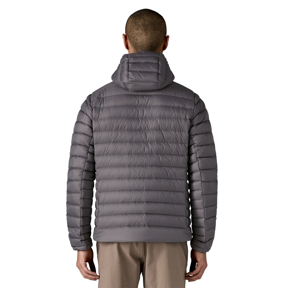Patagonia Mens Down Sweater Hooded Jacket - Forge Grey