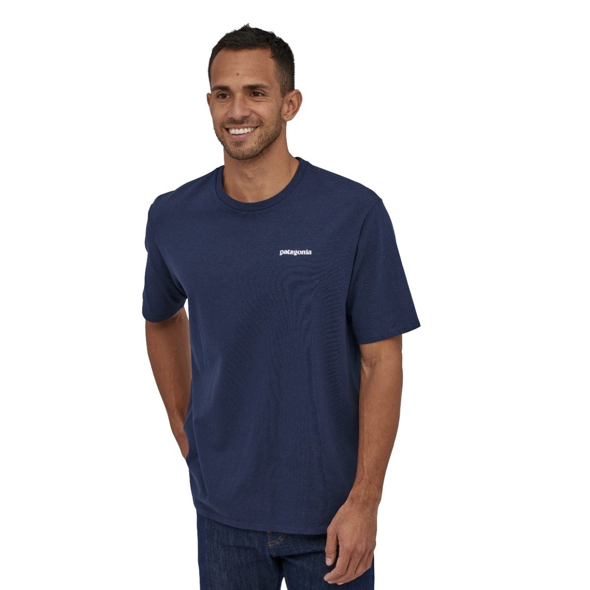 Patagonia P-6 Logo Men's Responsibili-Tee - Classic Navy