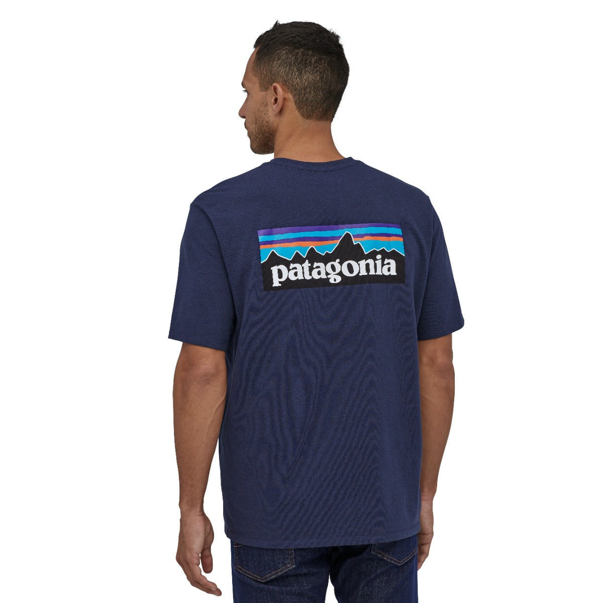 Patagonia P-6 Logo Men's Responsibili-Tee - Classic Navy