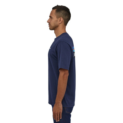 Patagonia P-6 Logo Men's Responsibili-Tee - Classic Navy