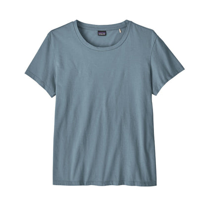 Patagonia Regenerative Womens Organic Certified Cotton Tee - Plume Grey