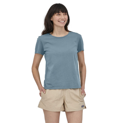 Patagonia Regenerative Women's Organic Certified Cotton Tee - Plume Grey
