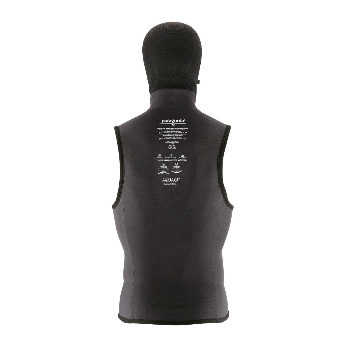 Patagonia Yulex Water Heater 1/5mm Hooded Vest - Black