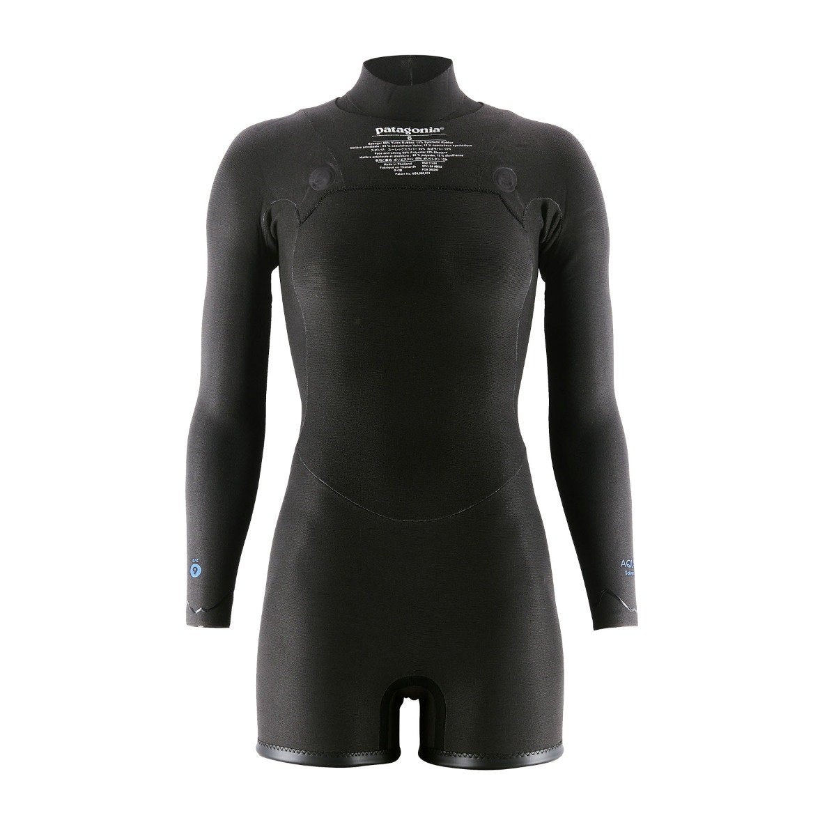 Patagonia R1 Lite Yulex 2mm Women's Chest Zip Long-Sleeve Spring Suit 2025 - Black
