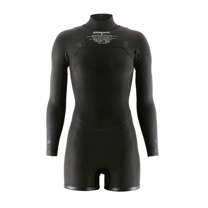 Patagonia R1 Lite Yulex 2mm Women's Chest Zip Long-Sleeve Spring Suit 2025 - Black