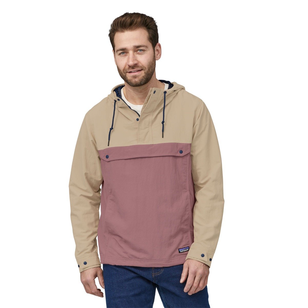 Patagonia Isthmus Men's Anorak Pullover - Evening Mauve