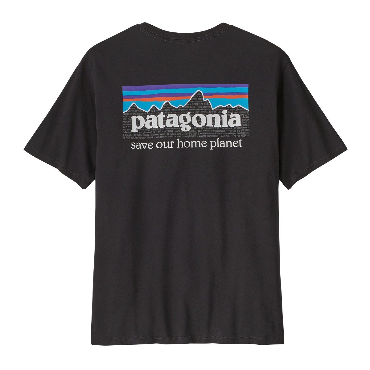 Patagonia P-6 Mens Mission Organic Cotton Tee - Ink Black