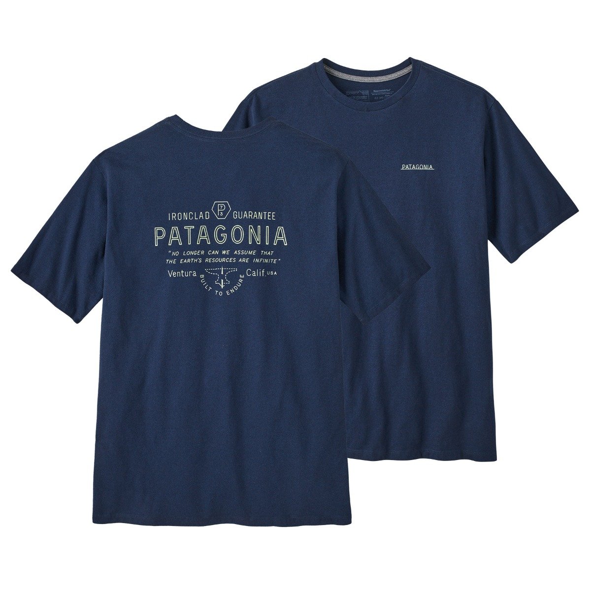 Patagonia Forge Mark Men's Responsibili-Tee - Lagom Blue