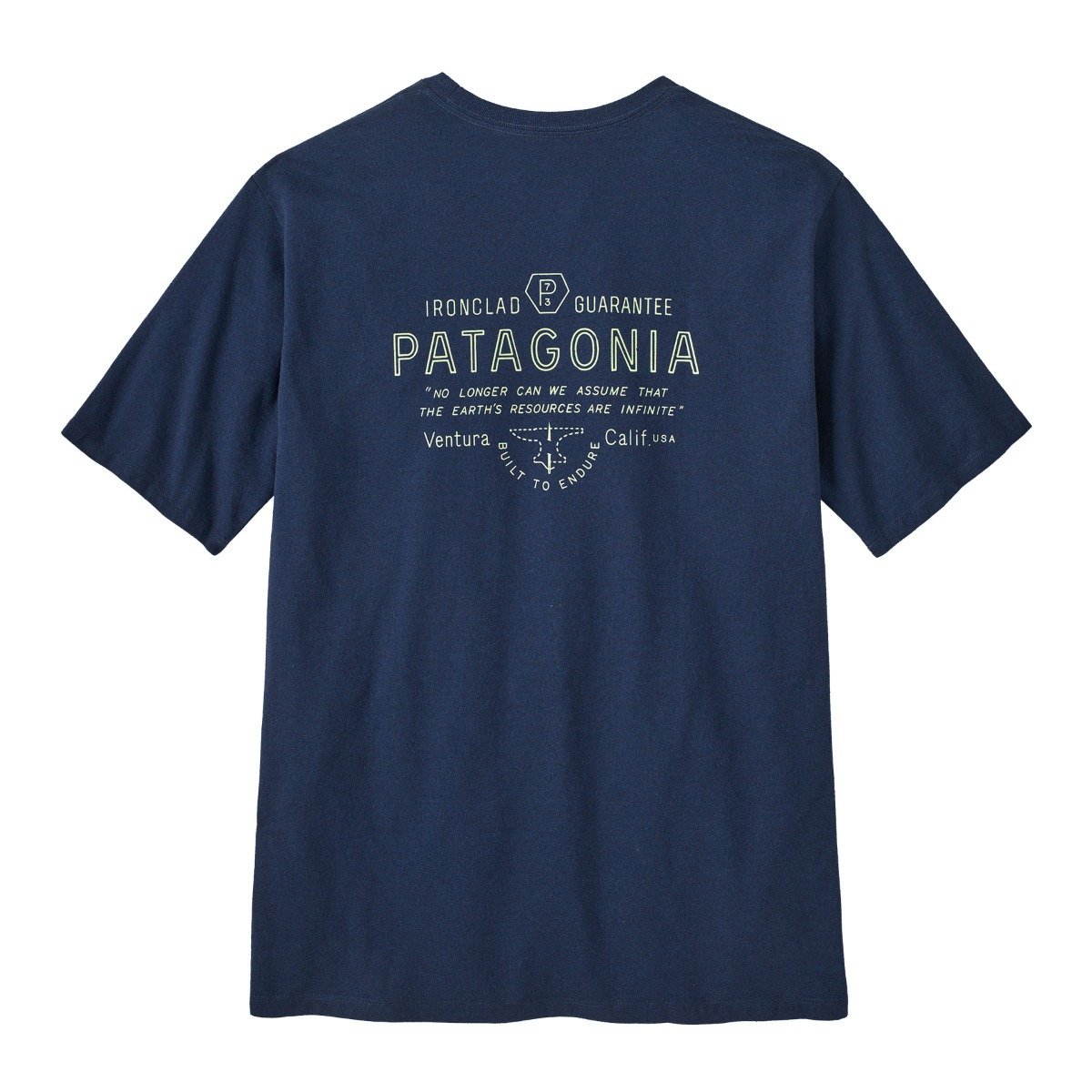 Patagonia Forge Mark Mens Responsibili-Tee - Lagom Blue