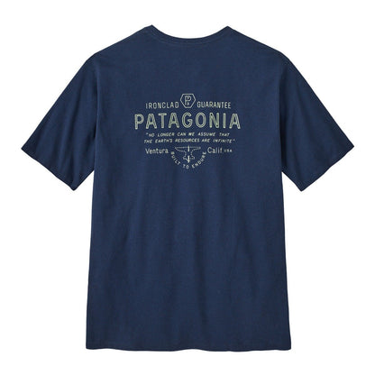 Patagonia Forge Mark Mens Responsibili-Tee - Lagom Blue
