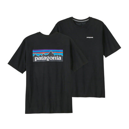 Patagonia P-6 Logo Mens Responsibili-Tee - Black