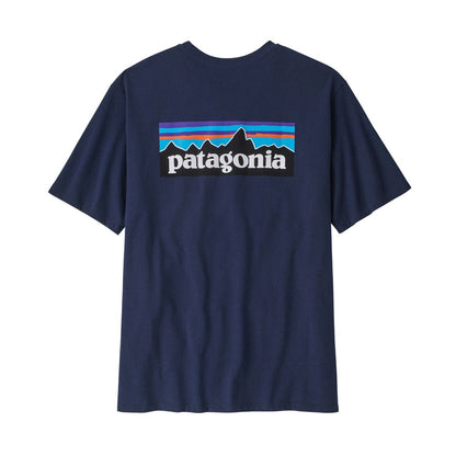 Patagonia P-6 Logo Mens Responsibili-Tee - Classic Navy