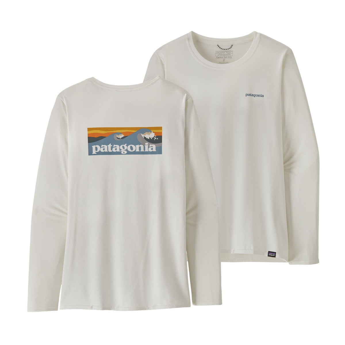 Patagonia Capilene Cool Daily Women's Graphic Shirt - Grey/White