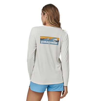 Patagonia Capilene Cool Daily Women's Graphic Shirt - Grey/White