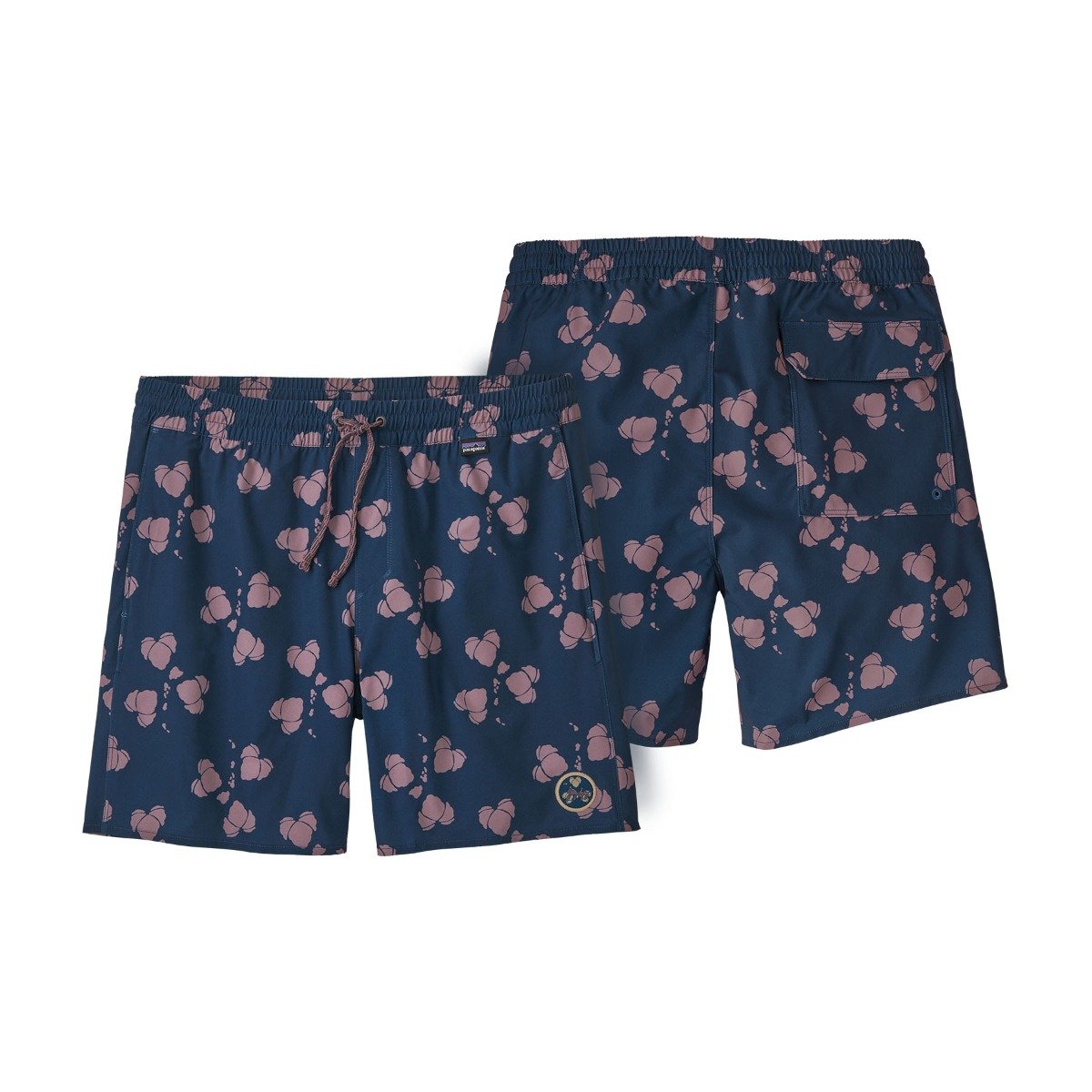 Patagonia Hydropeak Men's Volleyball Shorts - Gerry Patch, Gerry Islands/Tidepool Blue