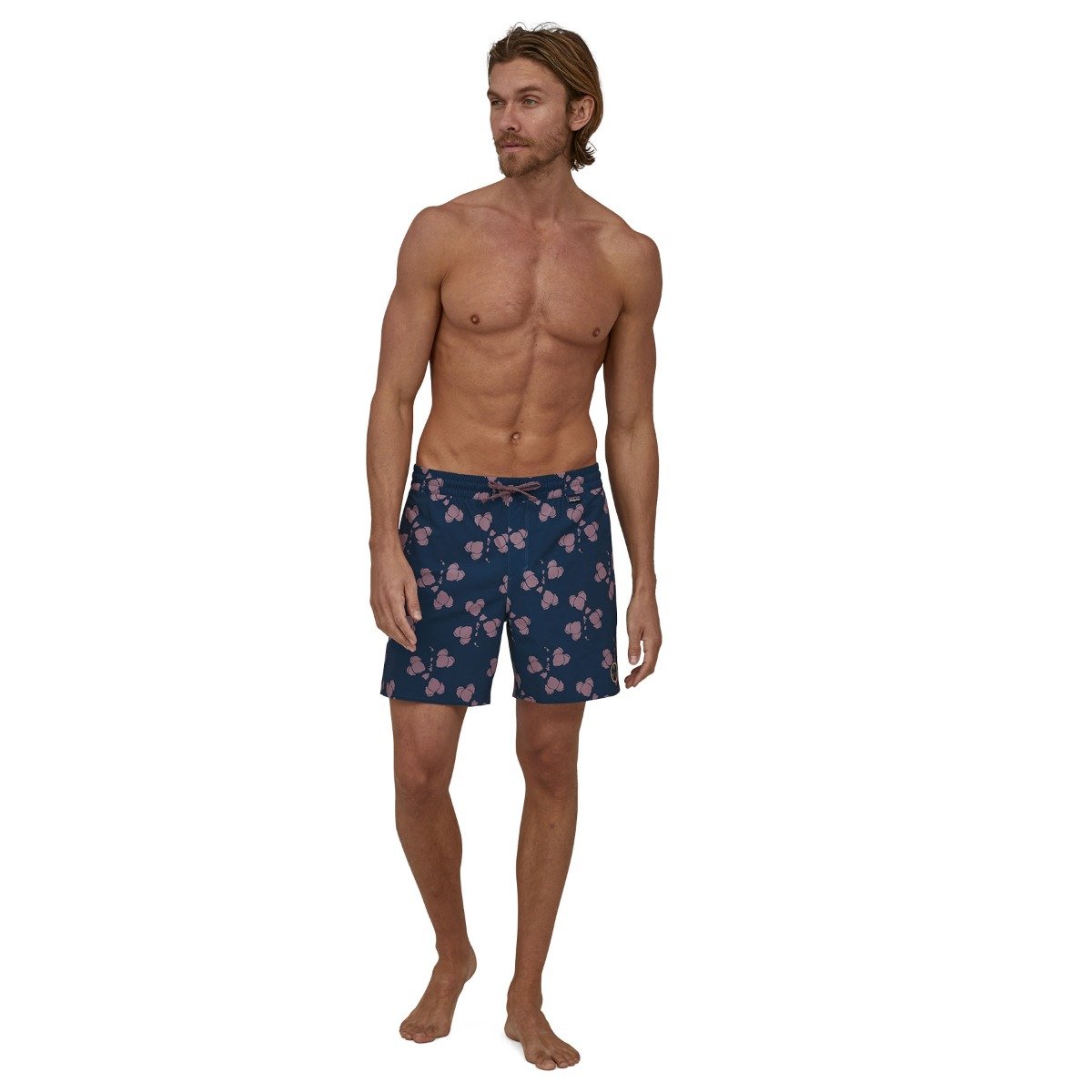 Patagonia Hydropeak Men's Volleyball Shorts - Gerry Patch, Gerry Islands/Tidepool Blue