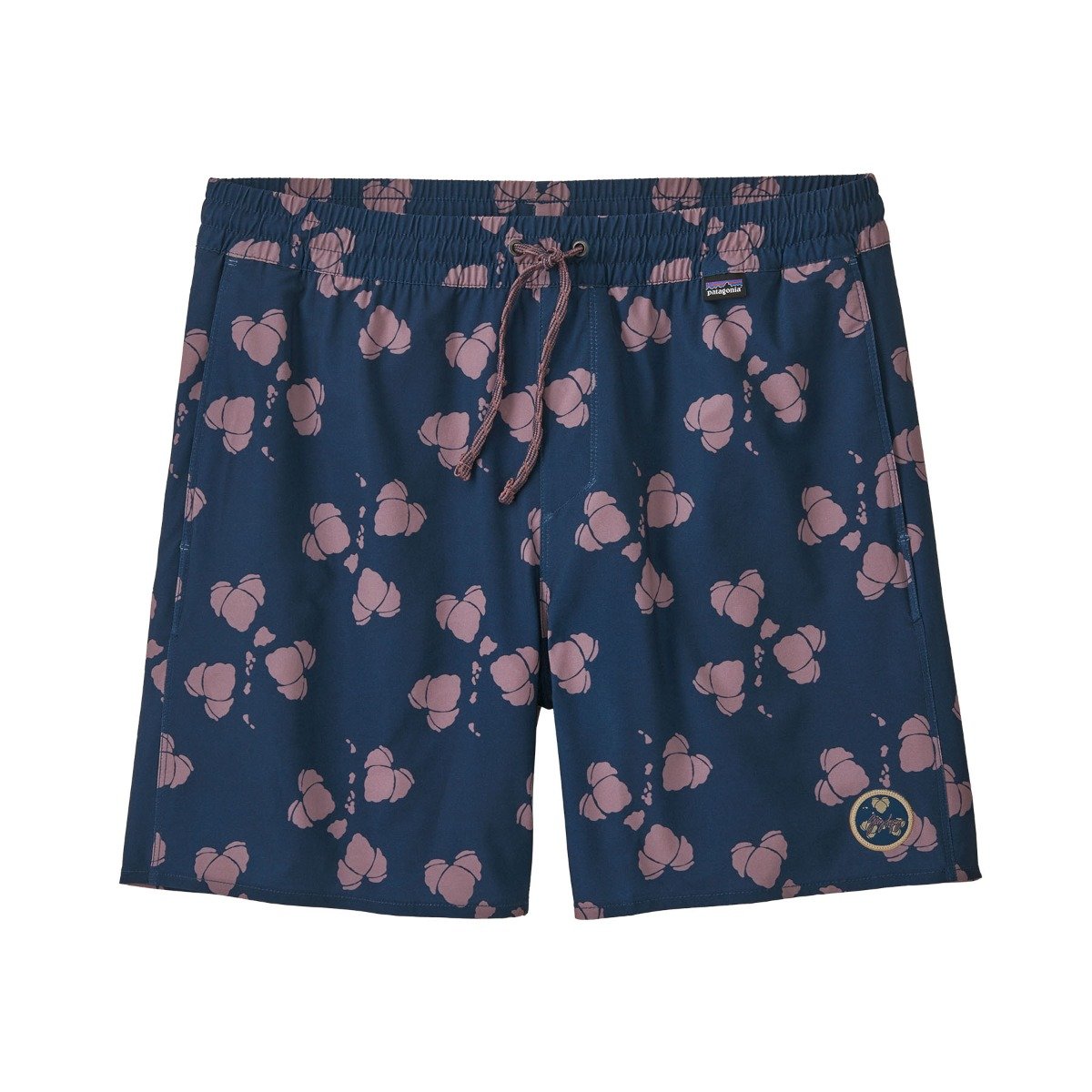 Patagonia Hydropeak Mens Volleyball Shorts - Gerry Patch, Gerry Islands/Tidepool Blue