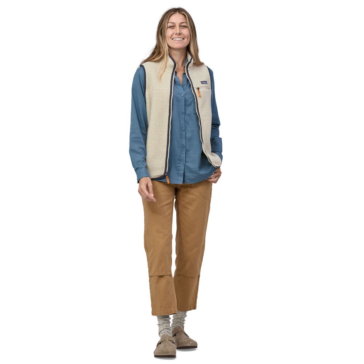 Patagonia Retro Pile Women's Fleece Vest - Pelican