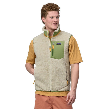 Patagonia Classic Retro-X Men's Fleece Vest - Dark Natural w/Buckhorn Green
